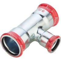 Fz press t-stykke, 22 mm - 15 mm - 15 mm, til varmesystemer, M-bakke