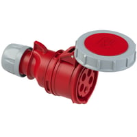 CEE Mellemled, 32A, 5P, 400V, 6H, rd, IP67