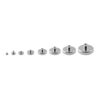 Ferrit pottemagnet 16 mm, med M3 gevindbsning (15N) - Diesella
