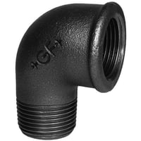 Sort 90 vinkel med mf/np, ??2" x ?2" - Georg Fischer billede