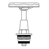 Billede af 1/2" Ventiloverdel med hndhjul hos WATTOO.DK