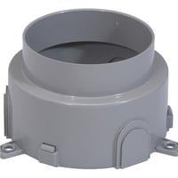 Indstbningsboks, rund, til 3M gulvboks, til betongulv, plast, gr, 80 mm indbygning billede