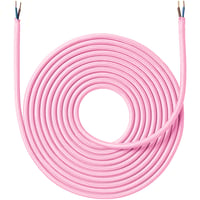 Stofledning, 4 meter, pink