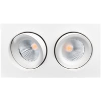 Downlight Junistar Lux Square 2x7W 2700K, 1080 lumen, hvid billede