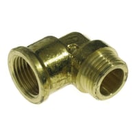 Billede af Vinkel 1'' 90gr muffe/nippel, messing