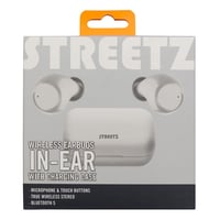 STREETZ trdlse in-ear retelefoner med opladningsetui, BT 5, TWS, hvid