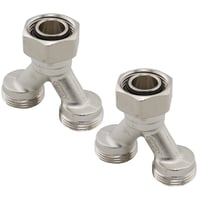 Uponor Fluvia dobbeltfordeler, 2xG3/4-3/4″ Euro