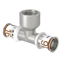 Uponor S-Press PLUS T-stykke med Muffe 16 x 1/2" x 16 mm
