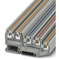 Sensor-/aktuatorklemme PTIO 1,5/S/4, 250 V, 13,5 A, Push-in-tilslutning, 5 tilslutninger, 0,14-1,5 mm, gr