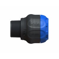 Isiflo Sprint 32 mm x 3/4" overgang med nippel, komposit, PN16