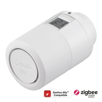 Billede af Danfoss AllyT Zigbee radiatortermostat med RA og M30 adapter