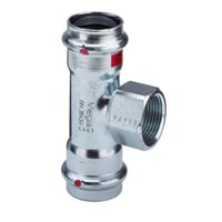 T-stykke Prestabo, 15 x 1/2″ x 15 mm, stl, forzinket – Viega