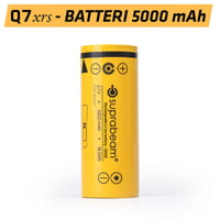 Suprabeam Q7xrs batteri, 5000 mAh, 26650 Li-ion