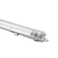 60 centimeter Limea T8 LED armatur, gennemfortrdet, til 1x 60 centimeter LED rr, IP65 vandtt
