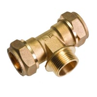 Conex kompressions T-stykke, 15 x 1/2″ x 15, til PEX og kobber