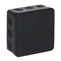 ABB Membrandåse IP65, sort, halogenfri, 500V, -25...+60°C, 14xØ19mm membran kabelindgang, 104x104x46mm