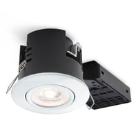 Uni Install indbygningsspot, ekskl. lyskilde, GU10 (230V), rund, hvid (blank) - Nordtronic
