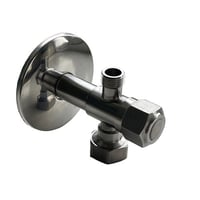 DRJ rustfri stopventil, 1/2"x3/8"x3/4"