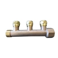 fordelerrr, 3/4″, 3×1/2″ grene, 15 mm omlber, bronze