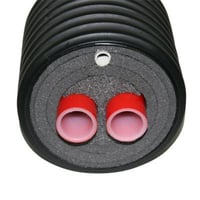Pr-isoleret fjernvarme dobbelt PEX rr, 22x3,0mm, inkl. 16 mm trkrr, rulle a 25 mtr. - 25 meter