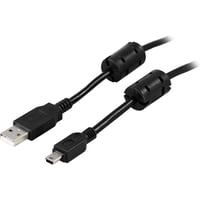 DELTACO DELTACO USB 2.0 kabel Type A Ha - Type Mini B Ha 2m 7340004655817 Modsvarer: N/A