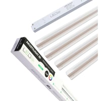 Troldtekt LED Skinnest, 4x120 cm, dmpbar, planforsnket, fjernbetjening inkl. Akustilight & driver, 35W, 4000K, 3600lm
