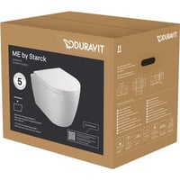 Duravit ME by Starck toiletsæt Durashield toiletsæt vægmonteret 480mm, hvid højglans