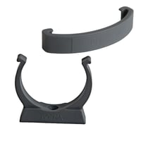 Klemrrbrer 50 mm, gr PP med klips