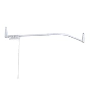 Forhngsstang V-form, hvid, 85 x 85 cm - Van Der P