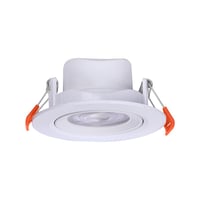 7W LED indbygningsspot, 8,8 cm, 3-i-1 kulr, IP20