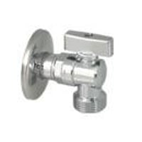 MINI 041 vinkelventil med kontraventil og roset, 1/2" x 3/4" billede