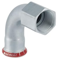 Mapress El-Forzinket, 22 mm x " overgangsvinkel 90, muffe/muffe- Geberit