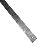 Snestop stang, 25x5x2000mm, 6,5mm huller - 2 meter