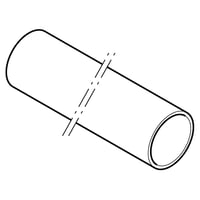 #2 - 40 x 5000 mm R?r uden muffe sort PEH Geberit - 5 meter
