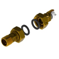Vandmlerforskruning St Ecobrass, 3/4" nippel med kontraventil - Pettinaroli