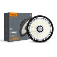 LED high bay, 150W, 166lm/W, 5000K, IP65, Sort