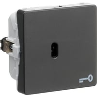 LK FUGA - Korrespondance ngleafbryder med sljfeklemme, 1 modul, koksgr