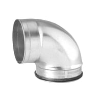 125 mm bjning ventilation kort BKML, muffe/nippel, 90