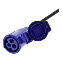 Adapterkabel, CEE 16A, CEE-stik til CEE7/7, til udendrs brug, 1 meter