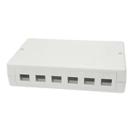 Lanview overflademonteringsboks til 6/12 x RJ45-stik