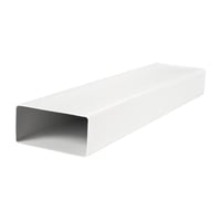 Fladkanal PVC 55 x 110 mm, lngde 1000 mm, hvid