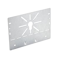 Dseplade type B FZS, hjde 140 mm, bredde 199 mm, lngde 200 mm, el-forzinket stl
