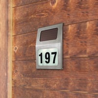 Eglo solcelle vglampe til husnummer, rustfrit stl