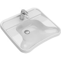 If Care Hndvask, 660 x 575 x 190 mm, med Hanehul og uden Overlb billede