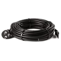 Vaerk frostsikringskabel med stikprop, sort, 230V, 65 W