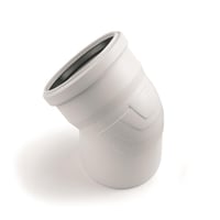 Raupiano bøjning, 110 mm, 15 mm, hvid