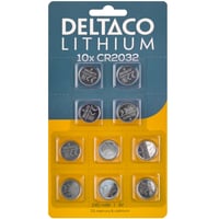 Deltaco battery - 10 x CR2032 - Li