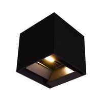 9W Solara sort LED vglampe med sensor, IP65, 3-i-1 CCT, 800lm, PIR sensor