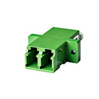 Adapter SM LC/APC Duplex, SC Footprint, grn med flange