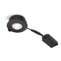 Billede af Nordtronic Low Profile Flexible G2 75 - Dim To Warm - 320lm - inkl. driver - Sort (mat) / Inden- og udendrs